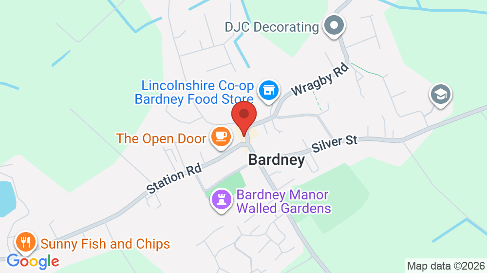 Map showing the location of A W Garrill's Butchers Shop