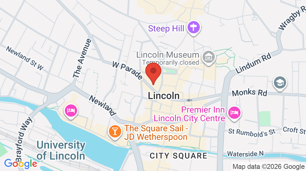 Map showing the location of Andrew Jay Solicitors
