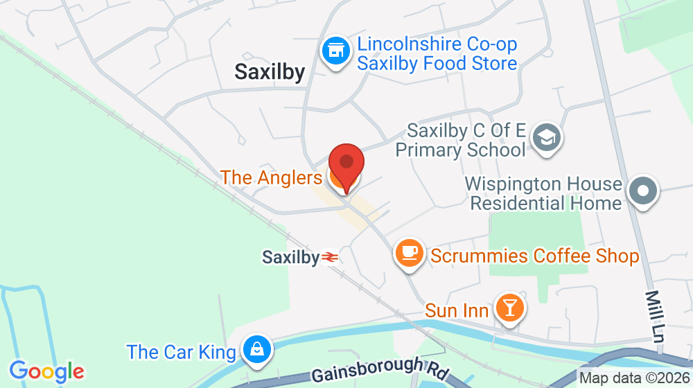 Map showing the location of Anglers