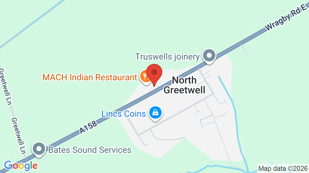 Map showing the location of Ascona Wragby Road Service Station