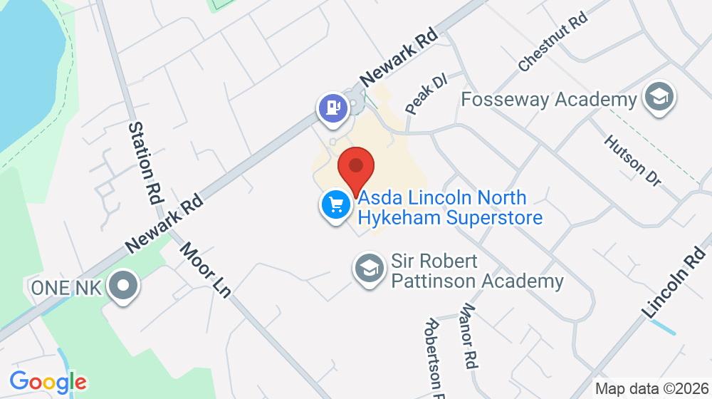 Map showing the location of Asda Café