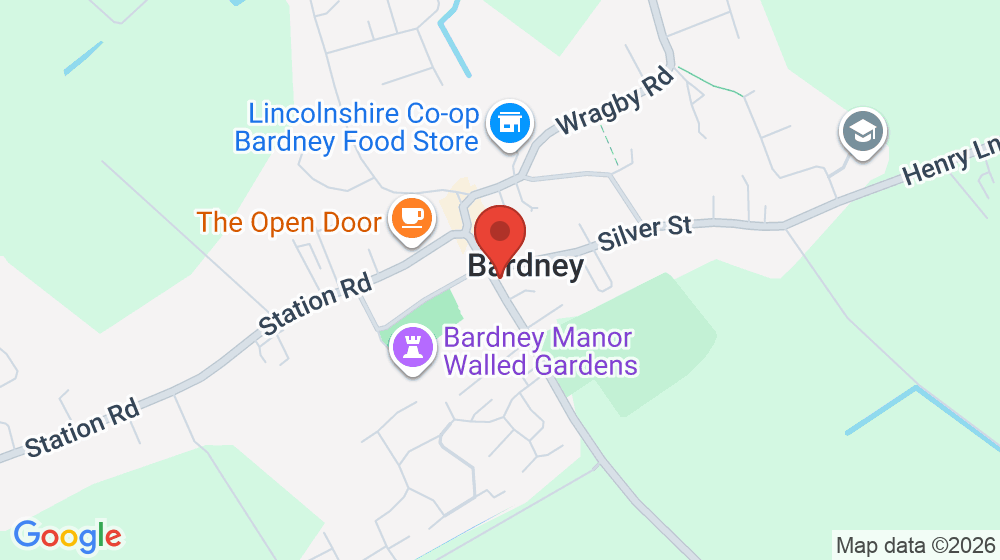 Map showing the location of Bardney Post Office