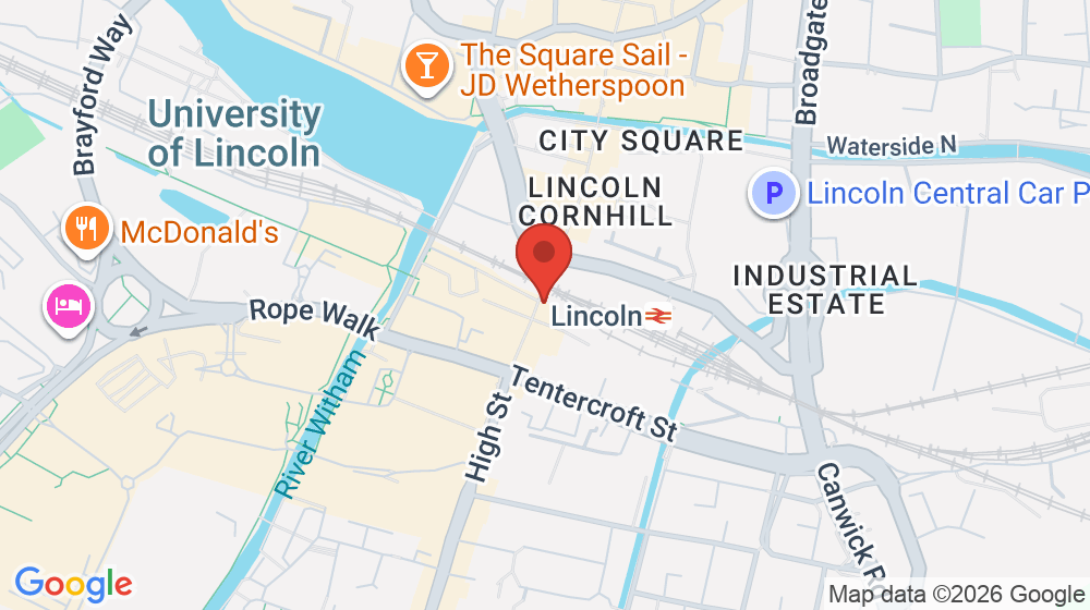 Map showing the location of British Heart Foundation