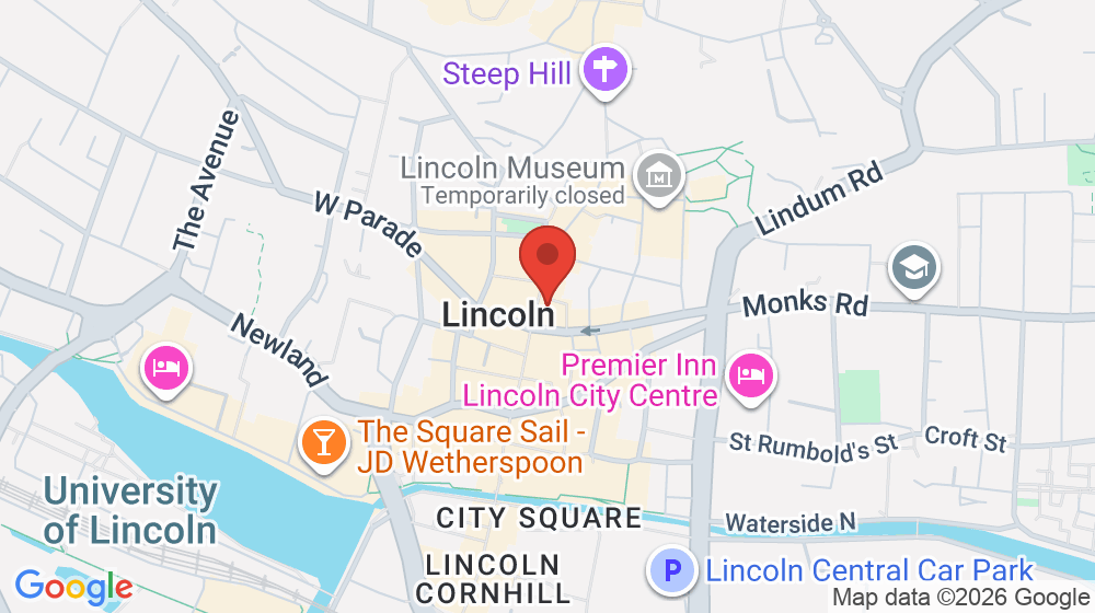 Map showing the location of British Red Cross