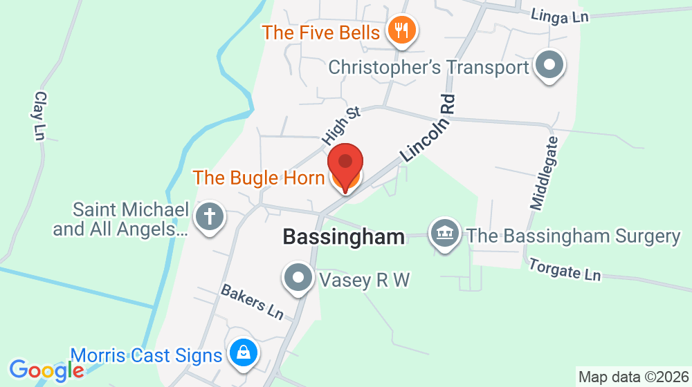Map showing the location of Bugle Horn