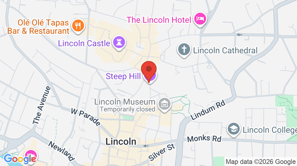 Map showing the location of Bunty's Tearoom