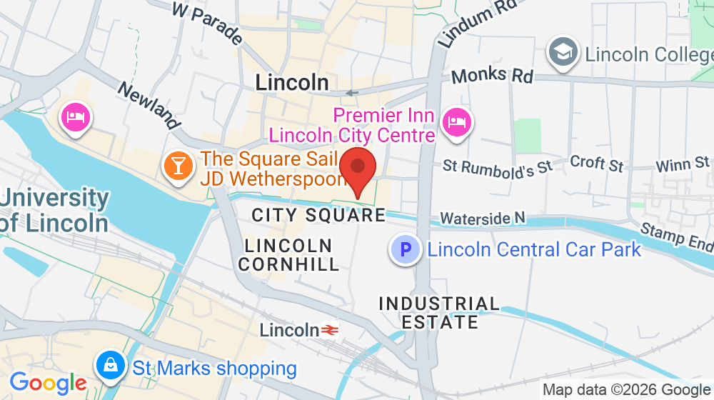 Map showing the location of Burger King