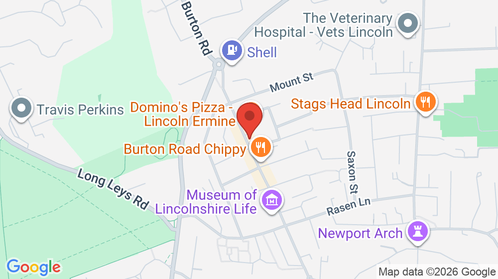 Map showing the location of Burton Food & Wine