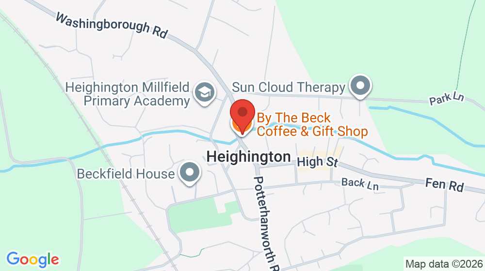 Map showing the location of By The Beck Coffee & Gift Shop