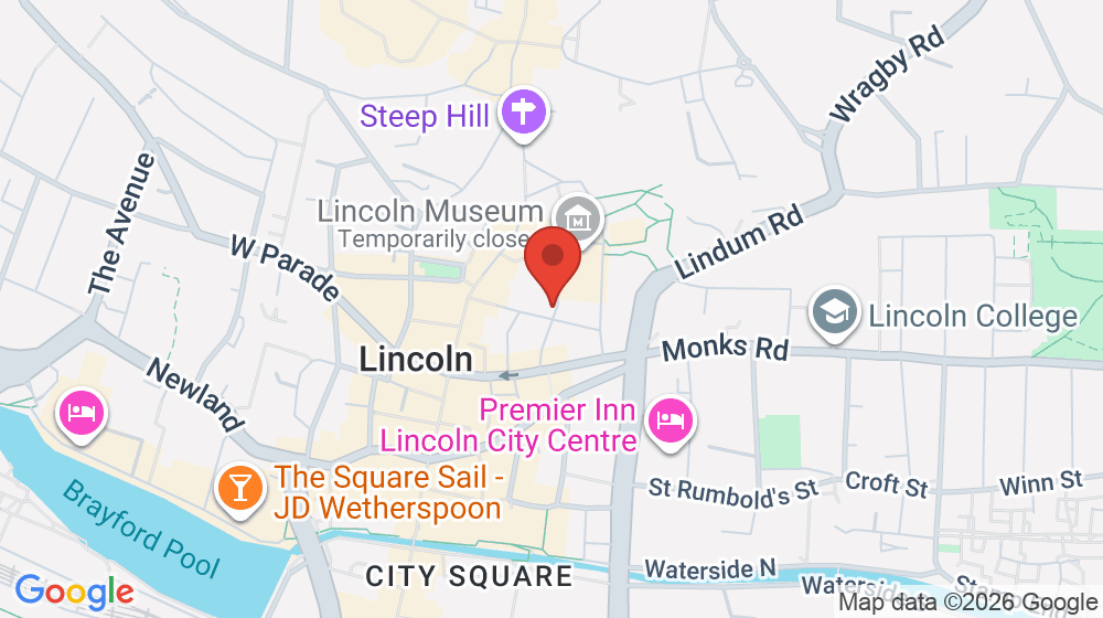 Map showing the location of Caffè Portico