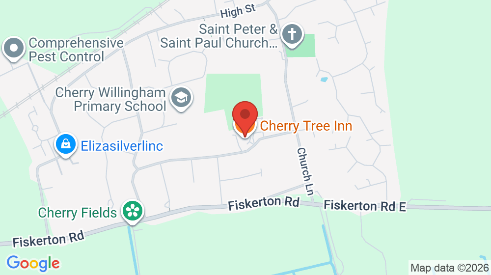 Map showing the location of Cherry Tree