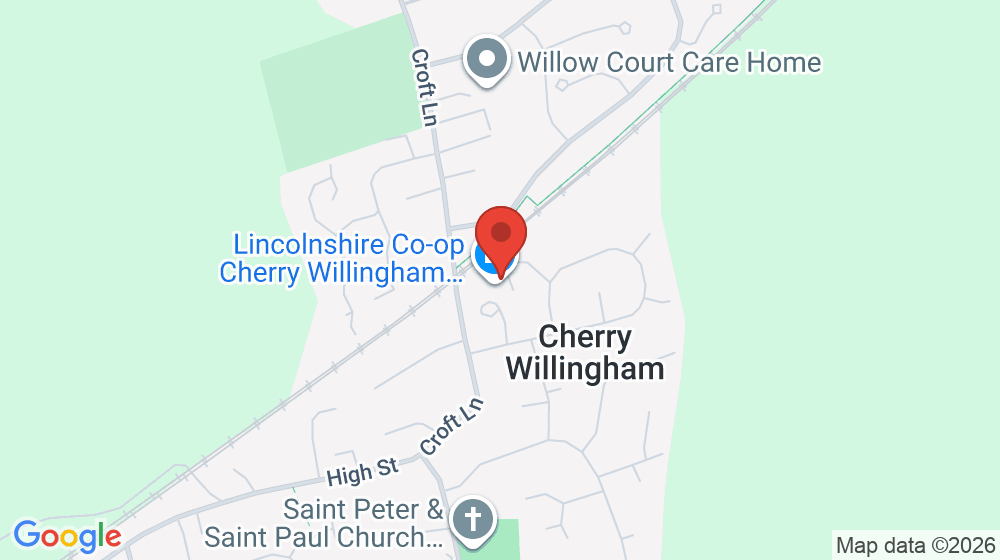 Map showing the location of Cherry Willingham Food Store - Lincolnshire Co-op