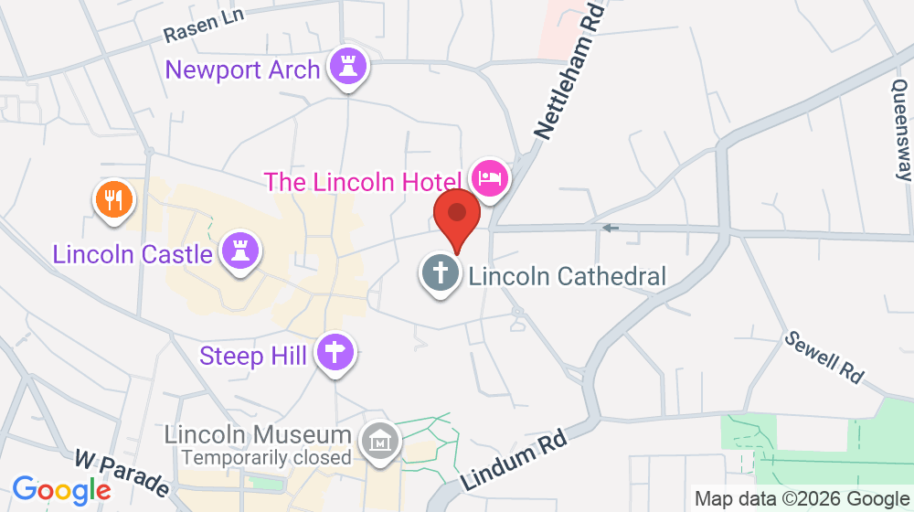 Map showing the location of Cloister Refectory