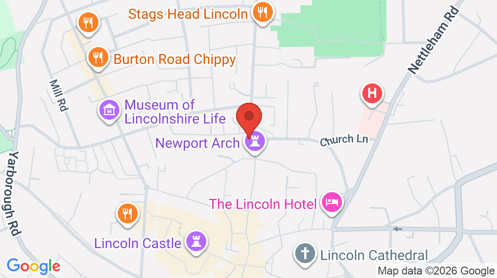 Map showing the location of Coffee by the Arch