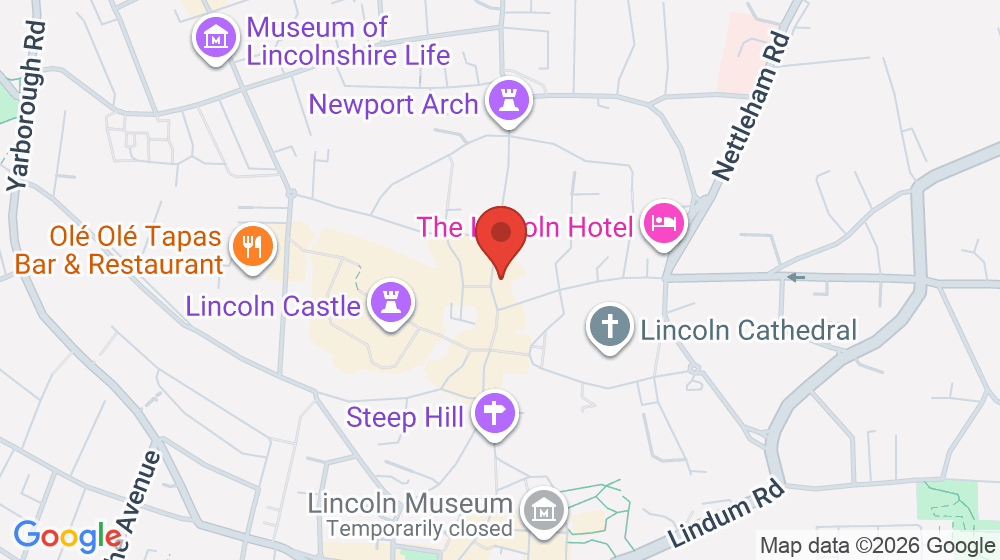 Map showing the location of Coffee Culture Lincoln