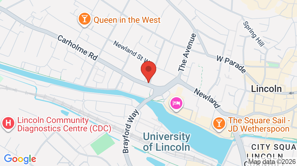 Map showing the location of Coffee Depot