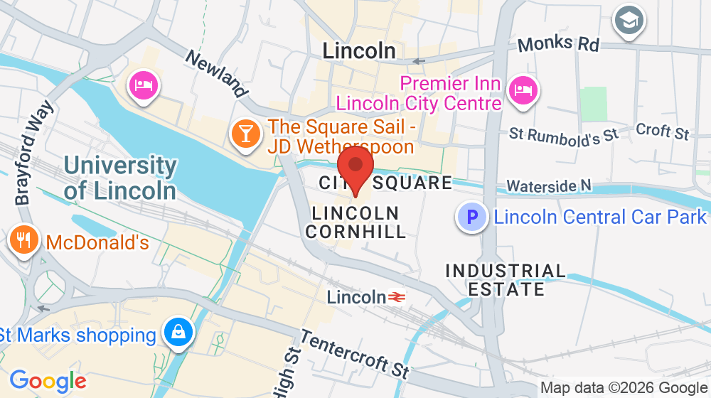 Map showing the location of Crew Clothing Company