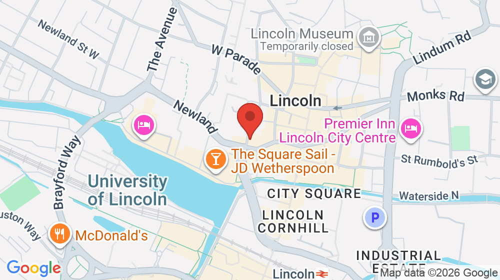 Map showing the location of Cutting Edge