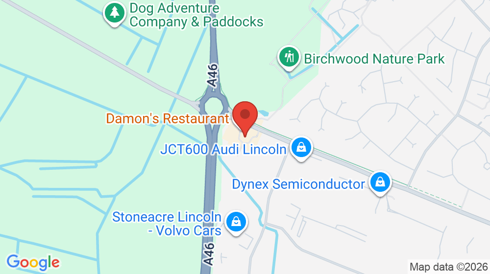 Map showing the location of Damons