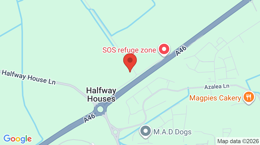 Map showing the location of Dovecote (Closed)
