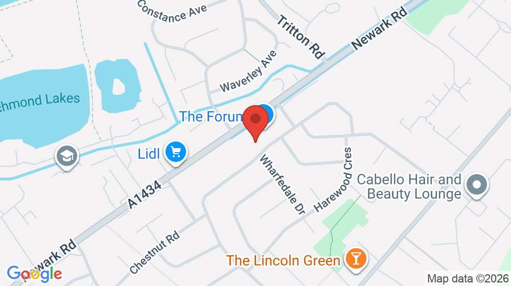 Map showing the location of EJ Hair & Beauty