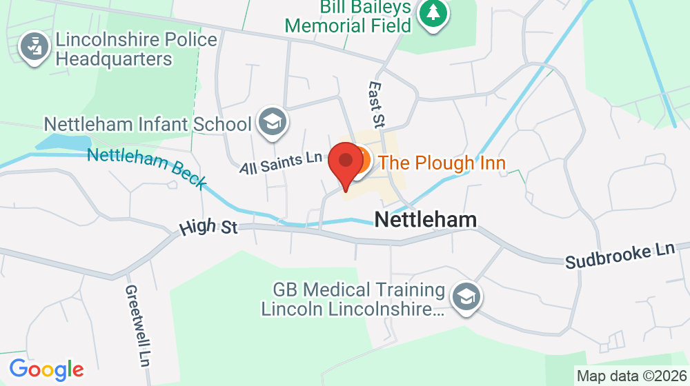 Map showing the location of Franky's Fish Bar
