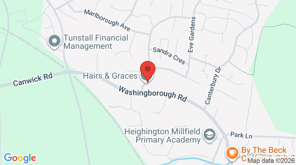 Map showing the location of Hairs & Graces