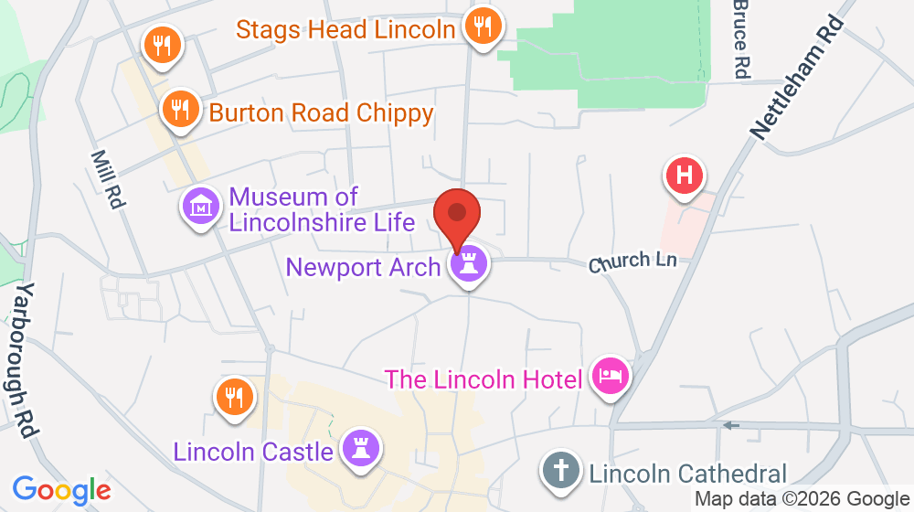 Map showing the location of Happy Soles