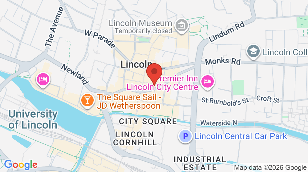 Map showing the location of Harry's Jerk Centre