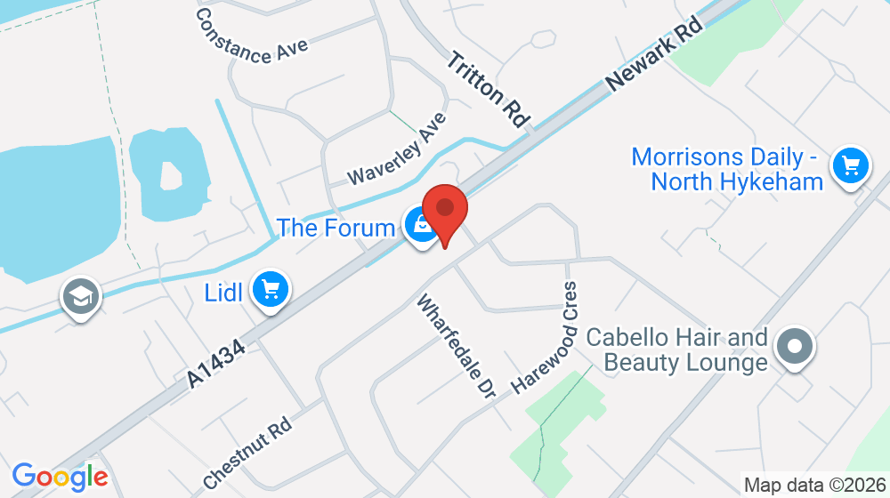 Map showing the location of Headquarters Hair Studio