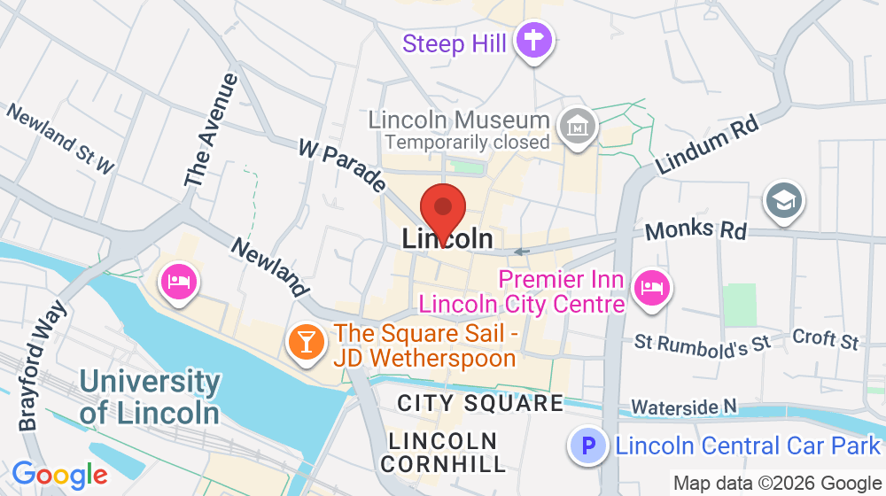 Map showing the location of Healthy Appetites
