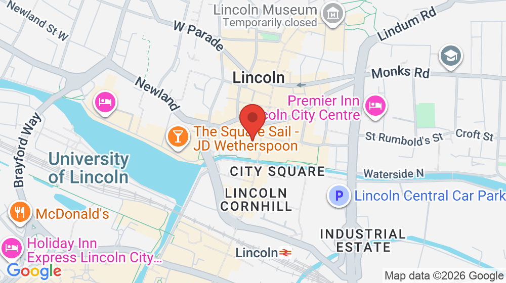 Map showing the location of HSBC UK