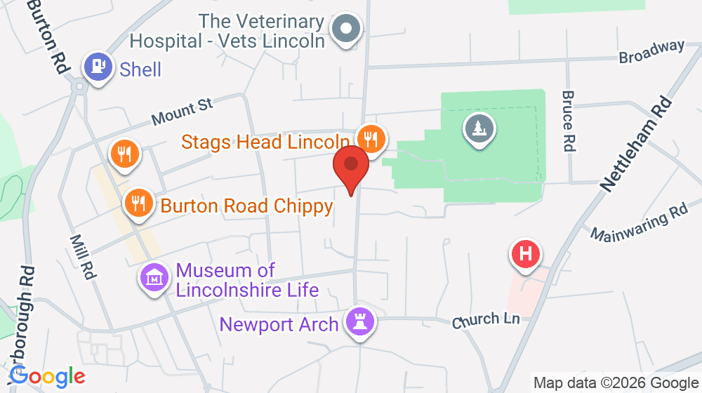 Map showing the location of Ivy Tavern