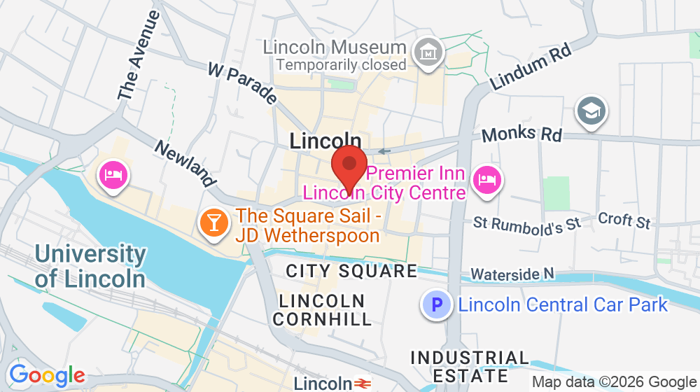 Map showing the location of J Burton & Co