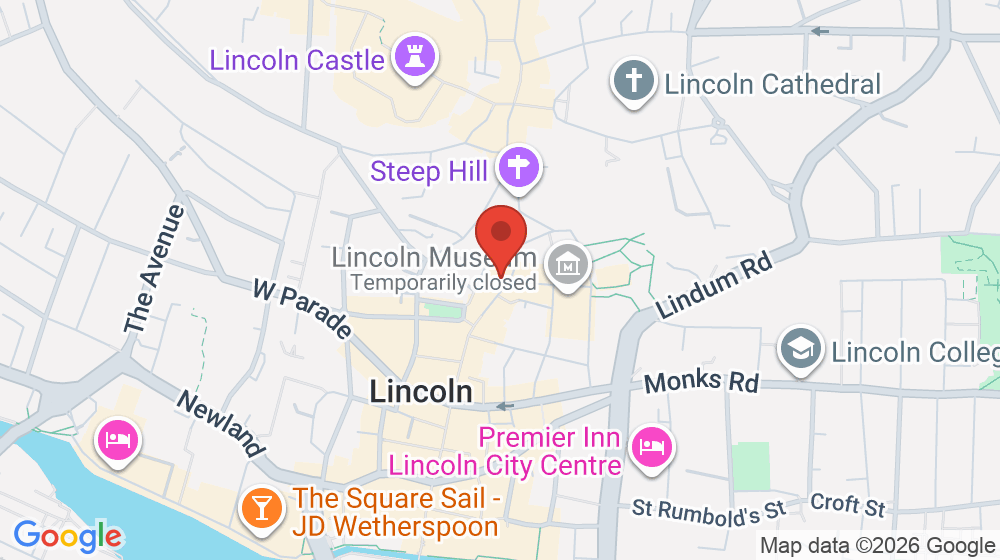 Map showing the location of Jew's House Restaurant