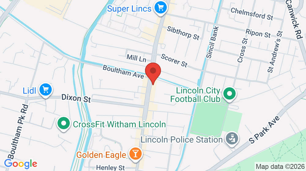 Map showing the location of KFC Lincoln - High Street