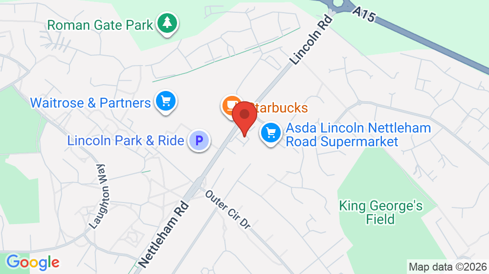 Map showing the location of KFC Lincoln - Nettleham Road
