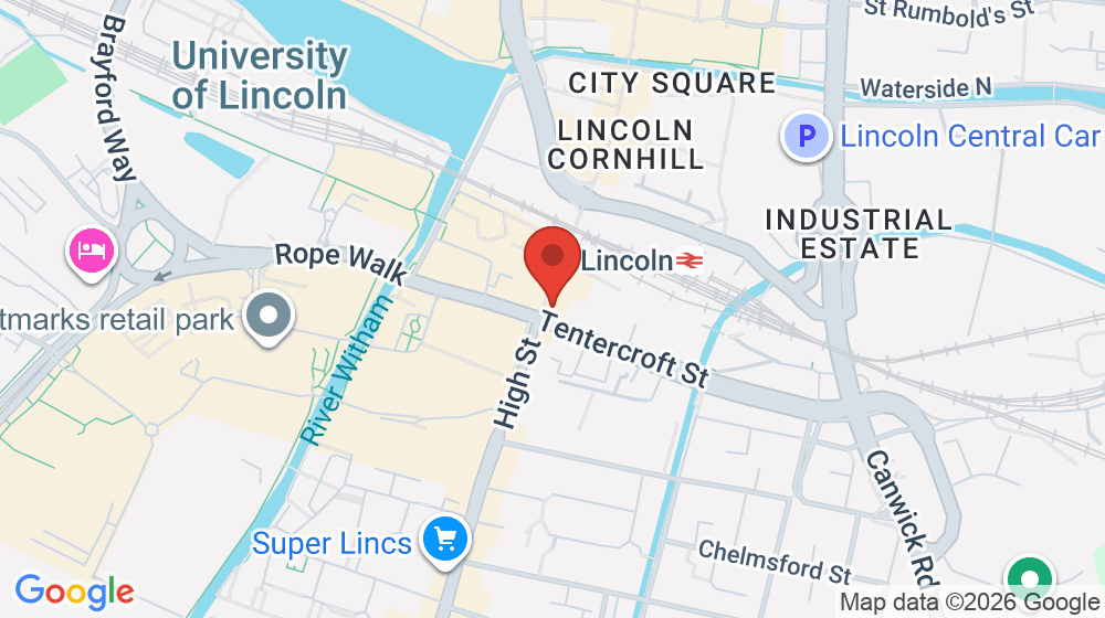 Map showing the location of Klassy Nails