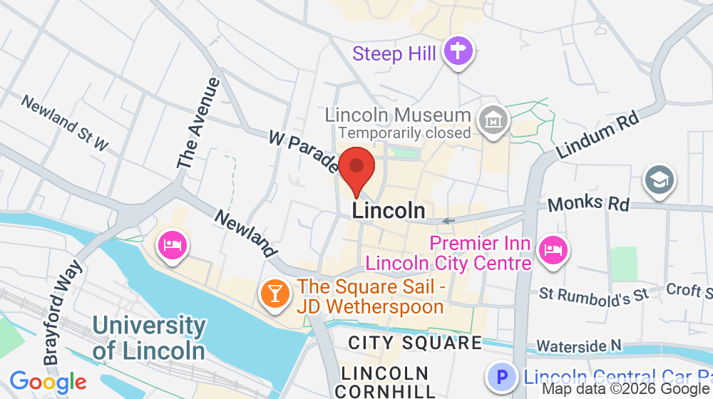 Map showing the location of La Bottega Delitalia
