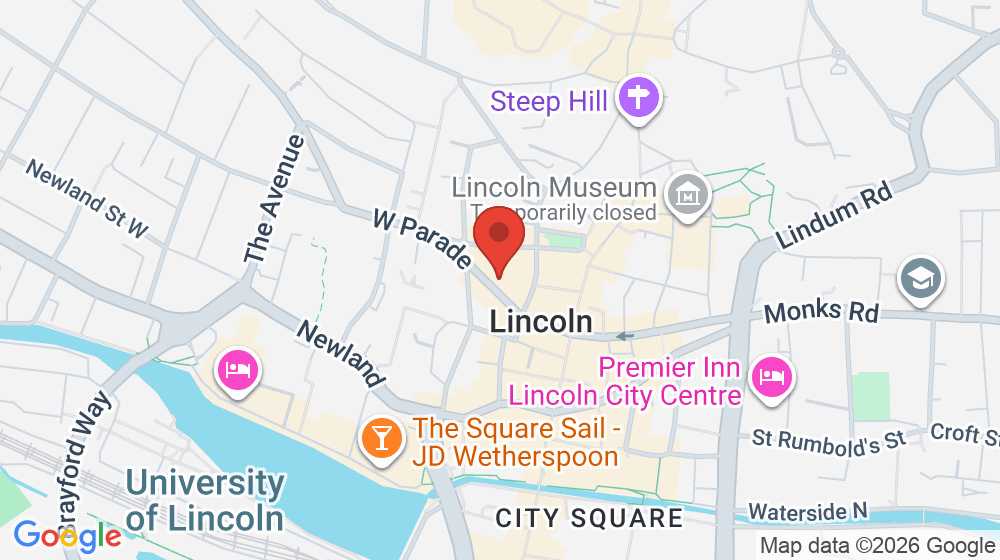Map showing the location of La Trattoria Da Vincenzo