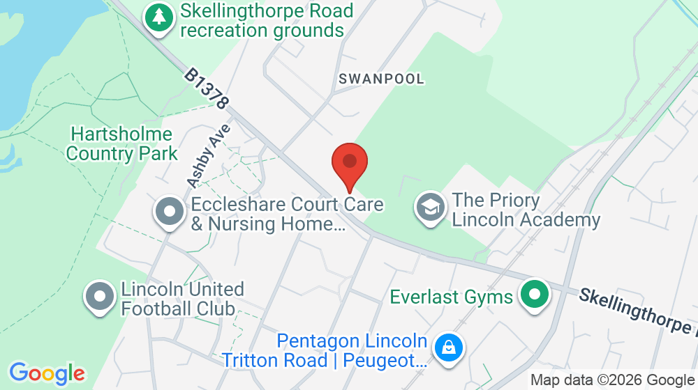 Map showing the location of Lakeside Fish Bar
