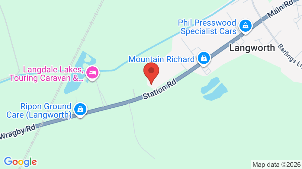 Map showing the location of Langworth Motors