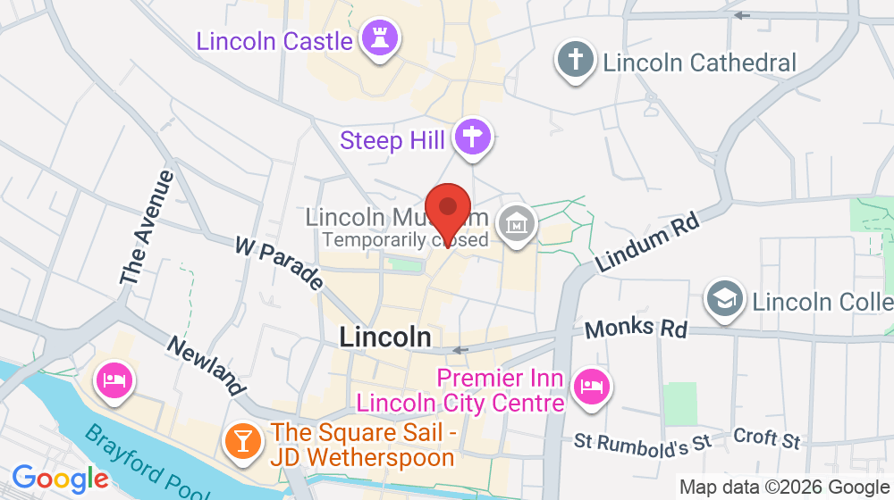 Map showing the location of Lawson's Bar & Bistro