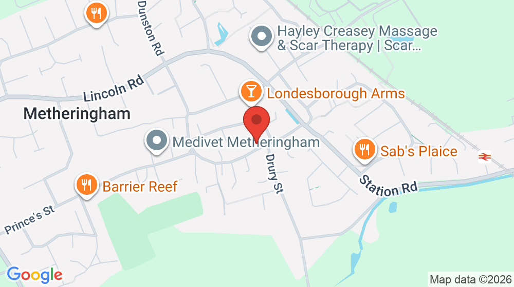 Map showing the location of Lincolnshire Poacher Pub