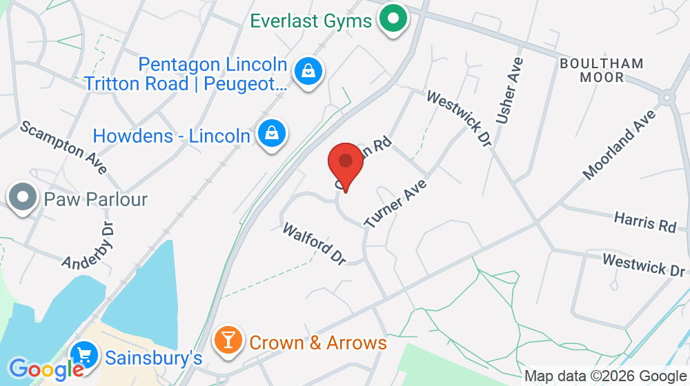 Map showing the location of Lincs Repair
