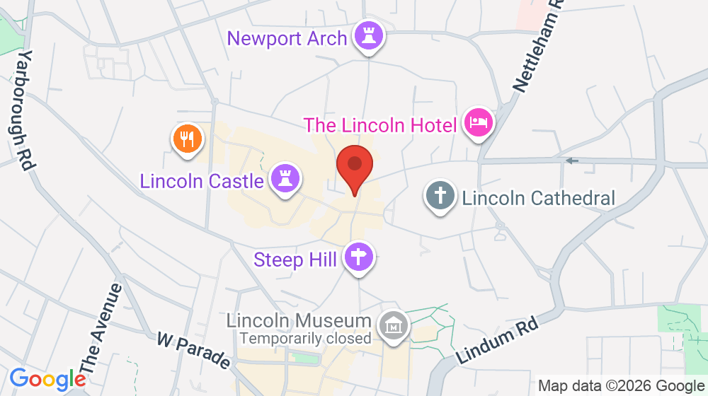 Map showing the location of Lindum Books
