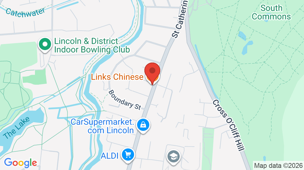 Map showing the location of Links Chinese Take Away