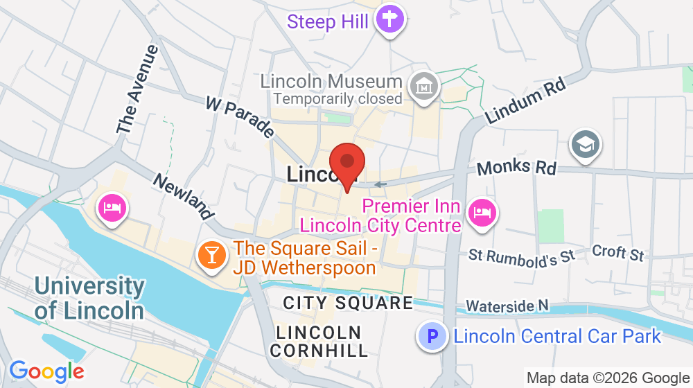 Map showing the location of Madame Waffle