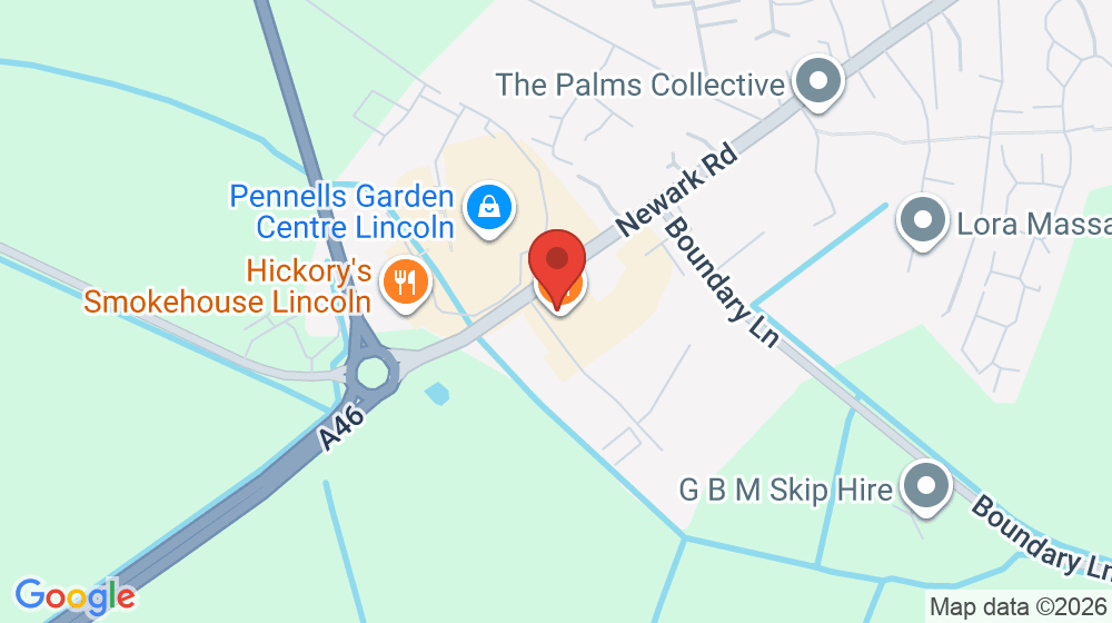 Map showing the location of McDonald's