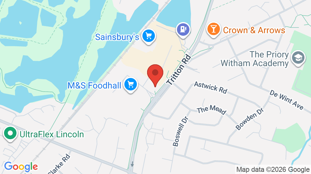 Map showing the location of McDonald's